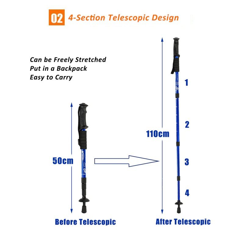 Podesivi Teleskopski Štap Za Planinarenje