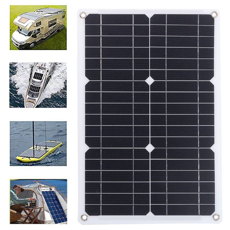 Prijenosni 30w 18v Solarni Panel Višenamjenski Punjač Komplet Vodootpornog Fotonaponskog Punjača Za Hitne Slučajeve Za Kampiranje Na Otvorenom