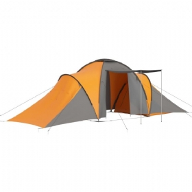 Šator Za Kampiranje 4~6 Osoba Obiteljski Zimski Za Na Otvorenom Planinarenje Putovanja Siva I Narančasta
