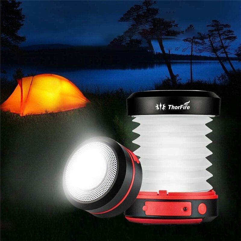 Thorfire Cl01 Sklopiva Svjetiljka Za Kampiranje S Ručnim Pogonom Lampa Za Usb Punjiva Za Šator Za Hitne Slučajeve Za Kućno Planinarenje Jogging