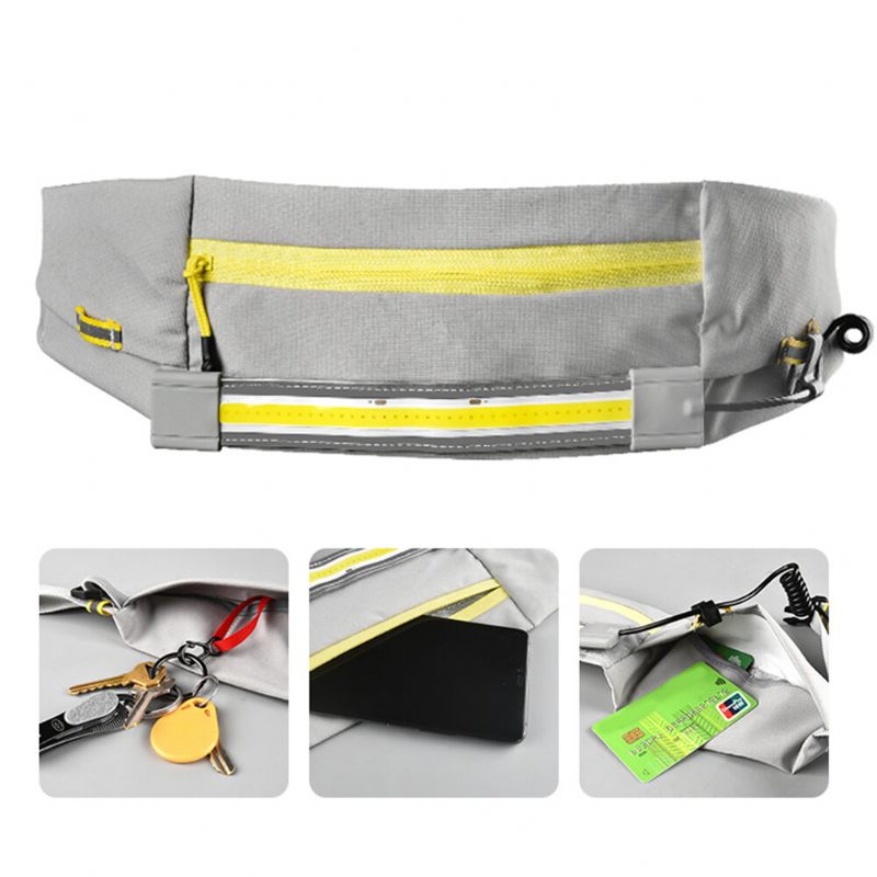 Torba Za Pojas Za Trčanje S Led Svjetlom Vodootporna Sportska Unisex Fanny Pack Torbica Za Torbice Oko Struka Za