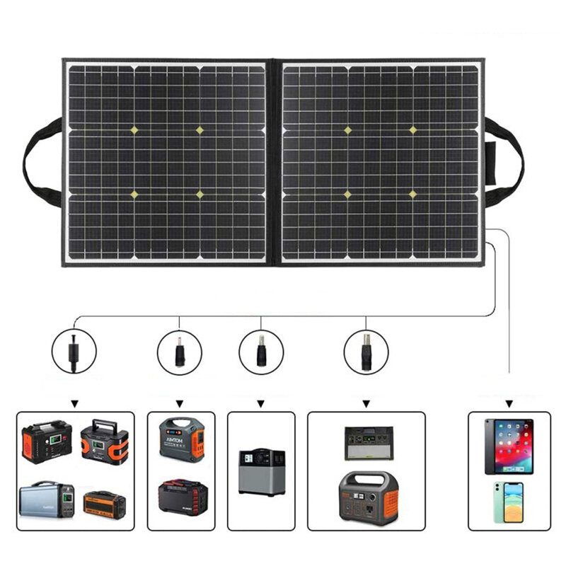 Us Direct Flashfish 50w 18v Prijenosni Solarni Panel Sklopivi Punjač Za Generator Struje Za Kampiranje