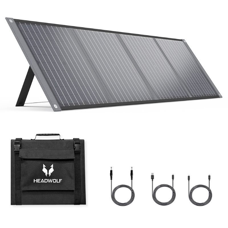 Us Direct Headwolf S100 100w 18v Prijenosni Solarni Panel Sklopivi Ip65 Vodootporni Za Elektranu