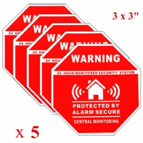 5kom Sigurnosne Naljepnice Kućnog Alarma Znakovi Za Prozorska Vrata