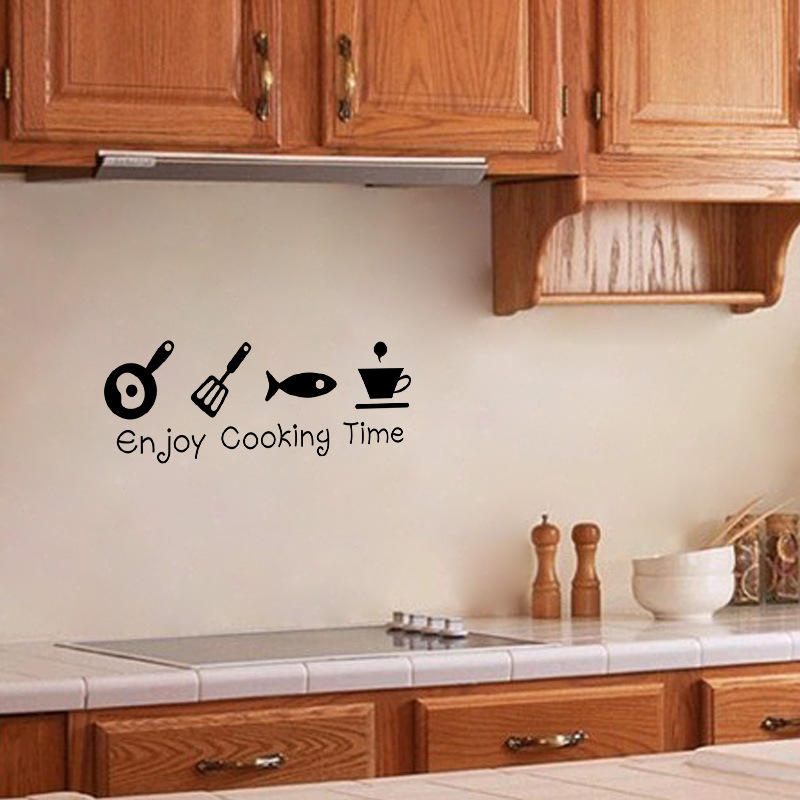 Crtani Film Enjoy Cooking Time Kitchen Wall Sticker Pvc Mural Art Decals Naljepnice Pozadina Home Decor