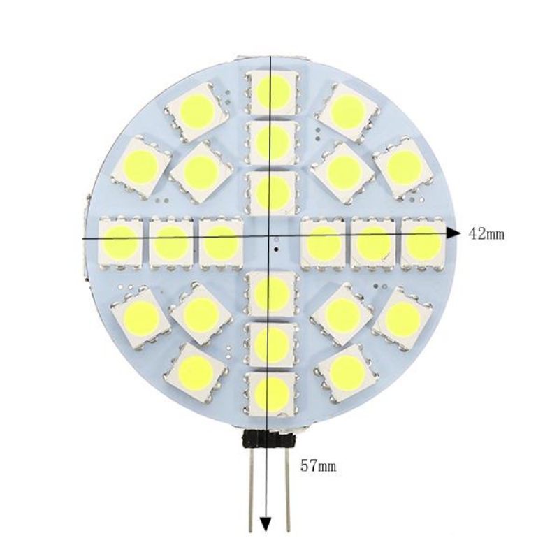 G4 3w Prigušiva Smd5050 24led Toplo Bijela Čisto Žarulja Dc12v