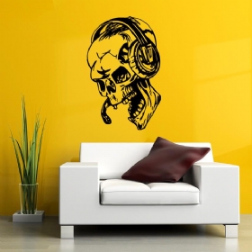 Hallowen Skull Head Showcase Stakleni Prozor Dekoracija Zidna Naljepnica Party House Doma Kreativna Diy Mural Umjetnička