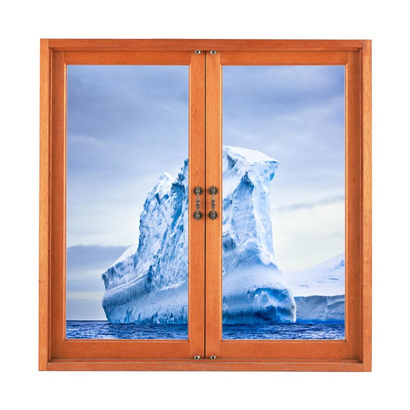 Iceberg 3d Umjetni Prozor Pogled 3d Zidne Naljepnice Hladna Barijera Pag Kućni Zidni Dekor Poklon