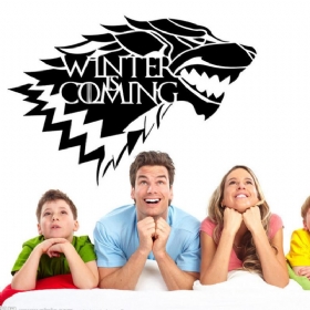 Kuća Igra Prijestolja Stark Wolf Vinilna Naljepnica S Naljepnicama Hbo Winter Is Coming