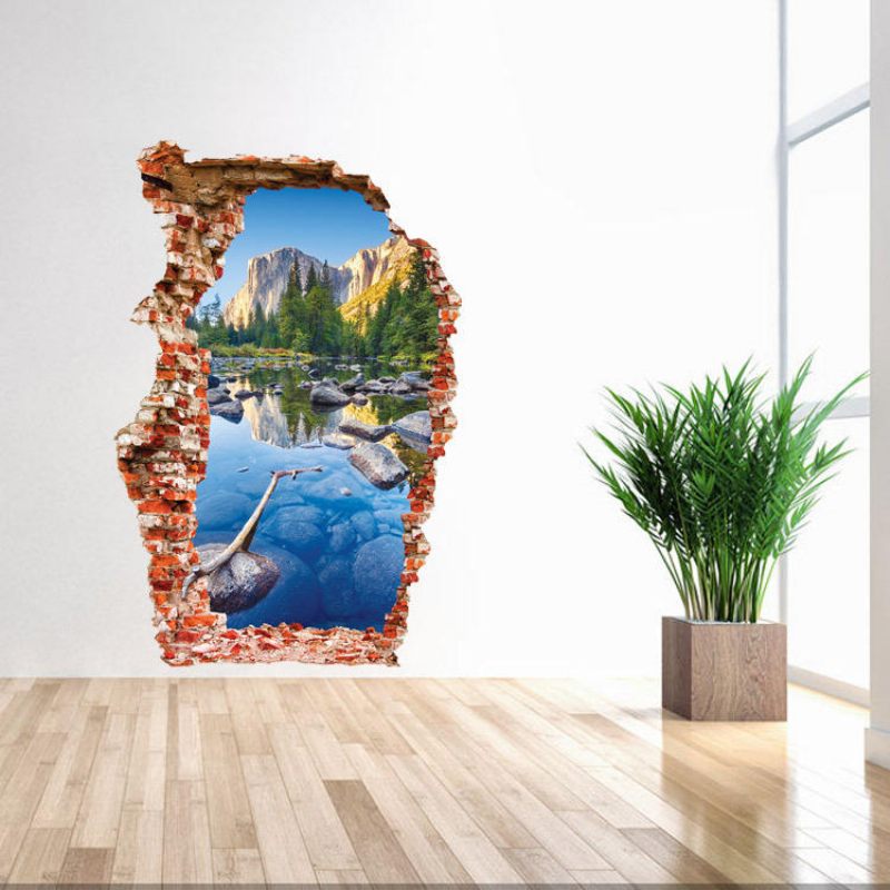 Miico 3d Kreativne Pvc Zidne Naljepnice Home Decor Mural Art Uklonjiva Naljepnica Za Vanjski Krajolik