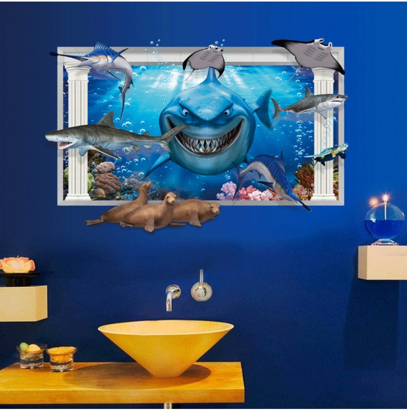 Miico 3d Kreativne Pvc Zidne Naljepnice Home Decor Mural Art Uklonjiva Podmornica Dekor Naljepnica