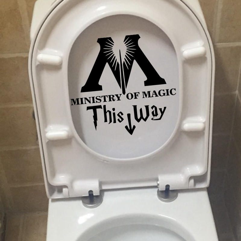 Ministarstvo Magije Zidna Naljepnica Za Kupaonicu Home Decor Za Wc Diy Zidne Naljepnice Za Toalet