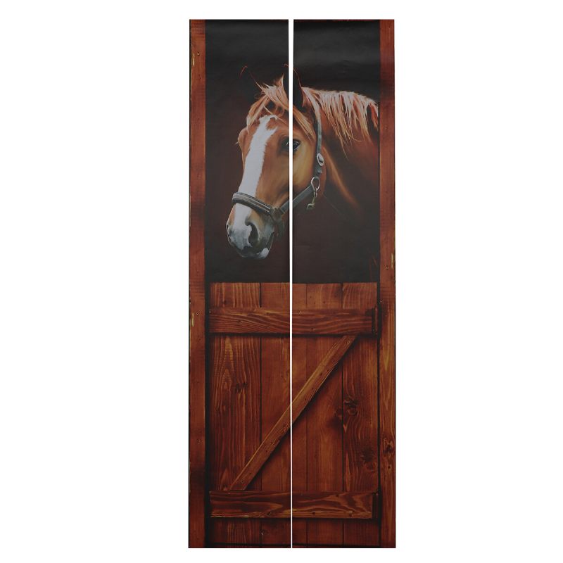 Samoljepljive Muralne Naljepnice 3d Konjska Vrata Zidna Naljepnica Wrap Home Decor 77x200cm