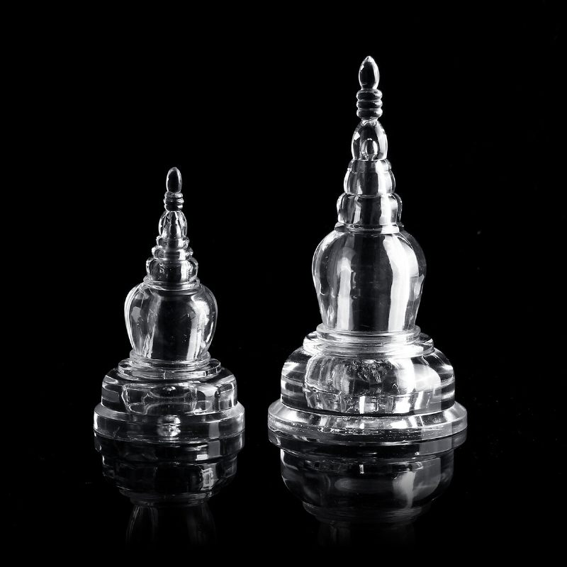 Akrilni Prozirni Tibet Tibetanski Budistički Mikky Crystal Stupa Toranj