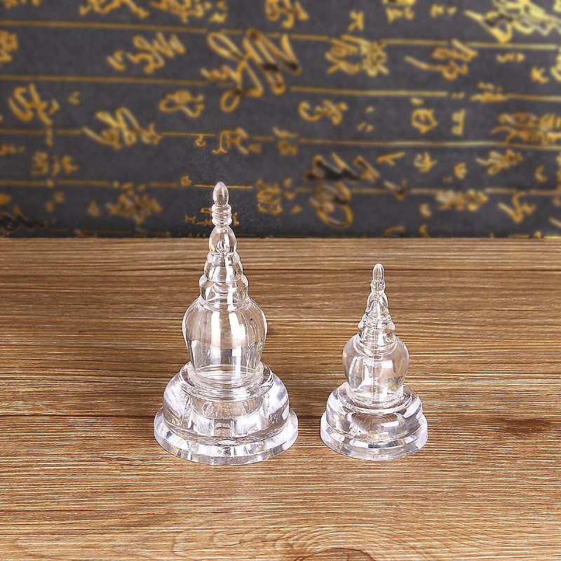 Akrilni Prozirni Tibet Tibetanski Budistički Mikky Crystal Stupa Toranj