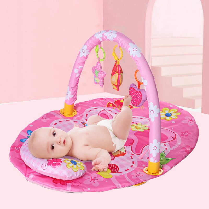 Baby Gym Play Mat Obrazovni Stalak Igračke Gym Mat S Glazbenim Svjetlima Tepih Za Bebe Poklon Za Djecu