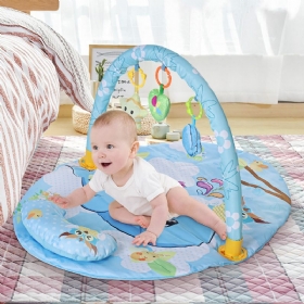 Baby Gym Play Mat Obrazovni Stalak Igračke Gym Mat S Glazbenim Svjetlima Tepih Za Bebe Poklon Za Djecu