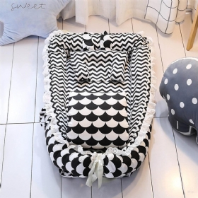 Baby Sleep Nest Bed Jastuk Poplun Prozračni Pamučni Krevetić Za Spavanje Dječji