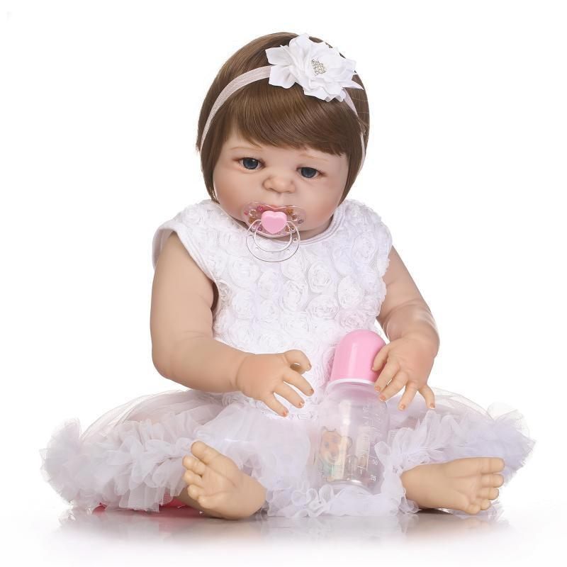 Npk 22-inčna Lutka Reborn Baby Doll Realistična Za Djevojčice Vinilna Igračka Za Igru