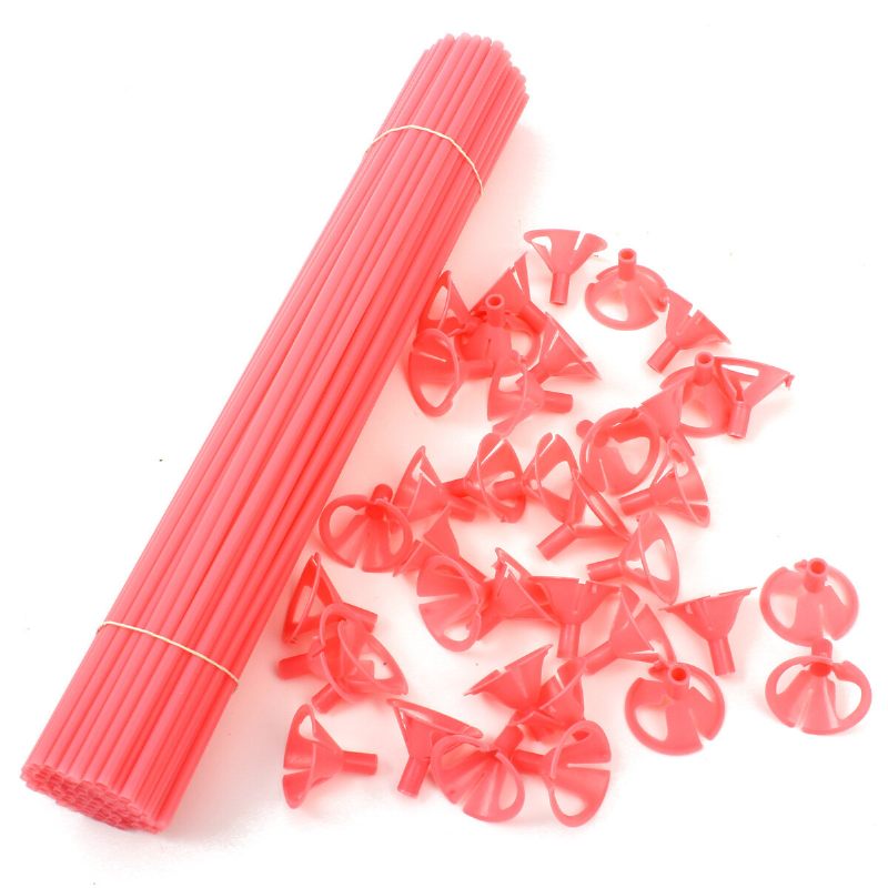 100 Komada Plastičnih Šarenih Štapića Za Balone Od 38 cm Rekviziti Za Dekoracija Za Zabavu