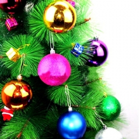 12 Kom 10 cm Božićno Drvce Viseća Kuglica Ukrasi Za