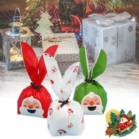 50kom Vrećice Za Sretan Božić Vrećica Za Darove Slatkiša Djed Mraz Jeleni Pakiranje Poklona Dekoracije