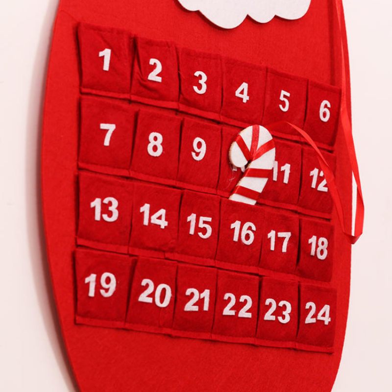 Božićni Adventski Kalendar Za 2023. Djed Božićnjak Snjegović Viseći Ukras Ukrasni Privjesak