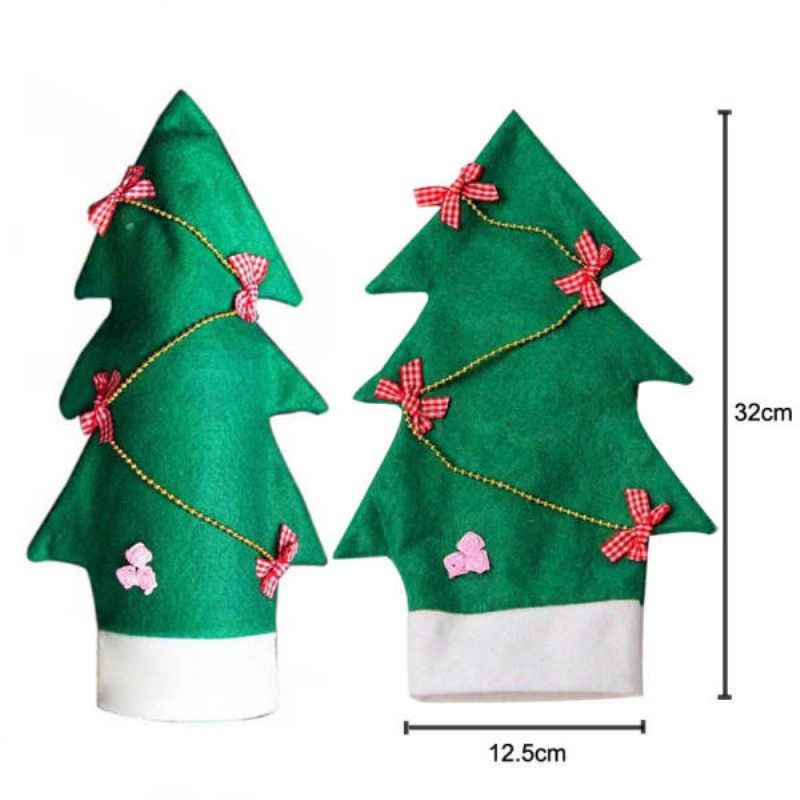 Božićni Poklopac Za Bocu Vina Božićna Odjeća Boca Za Drvce Kaput Ukras Za