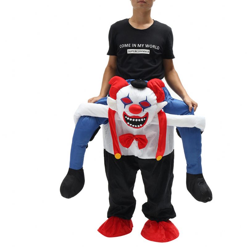 Devil Clown Unisex Patuljak Carry Me Fancy Piggy Back Ride On Dress Mascot Kostim Party Hlače