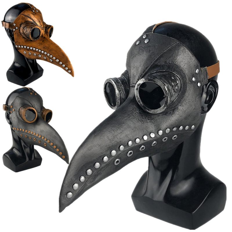 Halloween Cosplay Steampunk Plague Doctor Maska Ptičji Kljun Rekviziti Retr Gotičke Maske