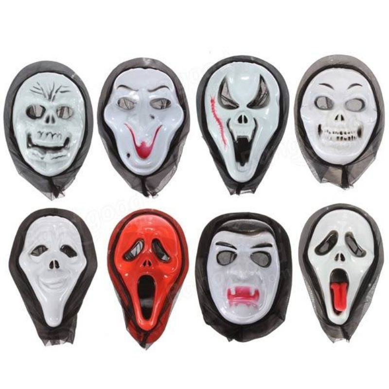 Halloween Masquerade Horror Maska Vraga S Kapuljačom 8 Stilova