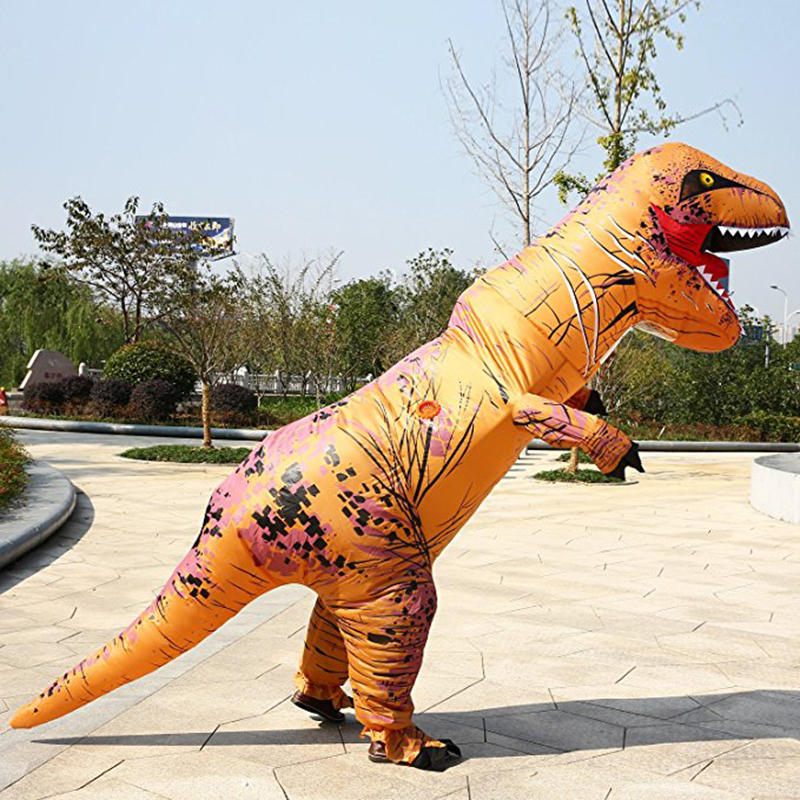 Igračke Na Napuhavanje Simulacija Tyrannosaurus Rex Smiješna Prestrašena Odjeća Na Dinosaura