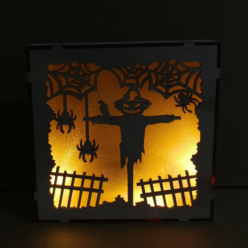 Jm01497 Scarecrow Led Light Halloween Decorations Zidna Svjetiljka Za Svečanu Zabavu