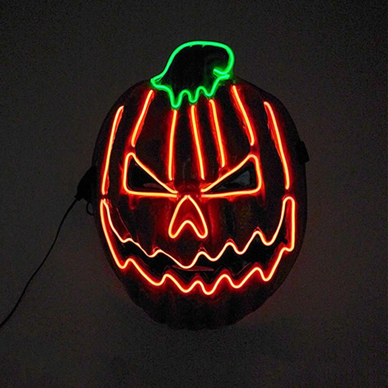 Maska Za Noć Vještica Cosplay Maske Led Svjetleće Punpkin Za Zabavu Za Noć