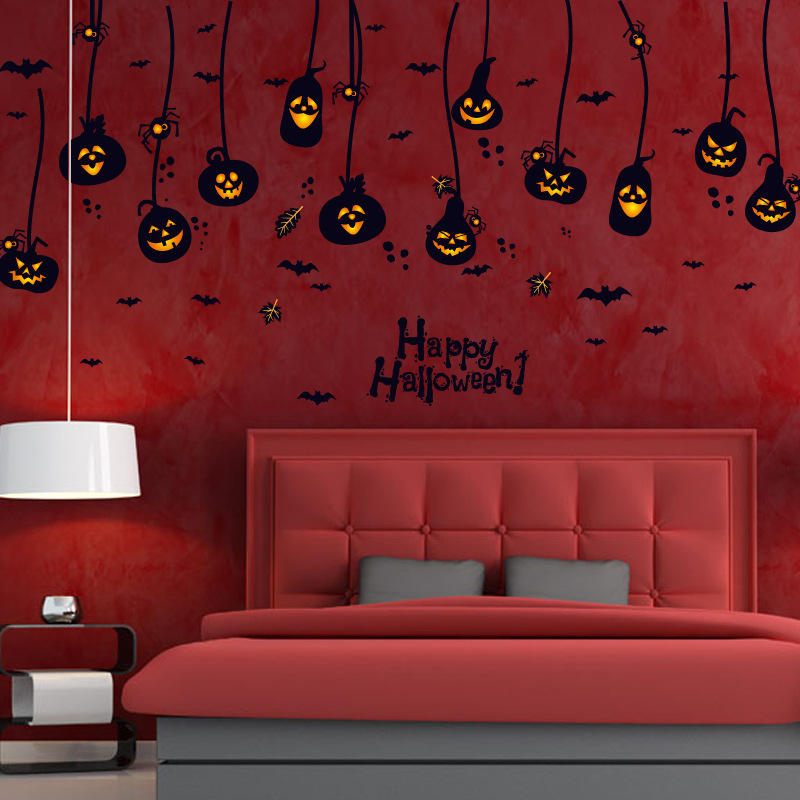 Miico Sk9094 Trik Ili Poslastica Dekoracija Sobe Za Zidne Naljepnice Za Noć Vještica Za Be Happy Halloween Party