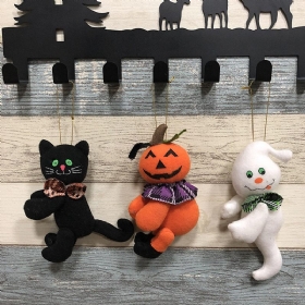 Noć Vještica Pumpkin Cat Ghost Doll Tkanina Plišana Igračka Klub Doma Izuzetan Dekor Poklon