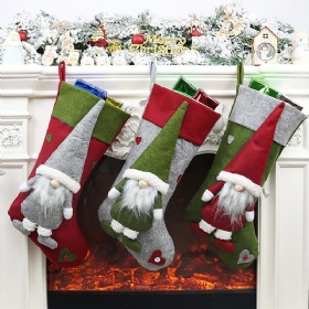 Poklon Božićne Čarape S Visećim Užetom Za Božićno Drvce Za Djecu