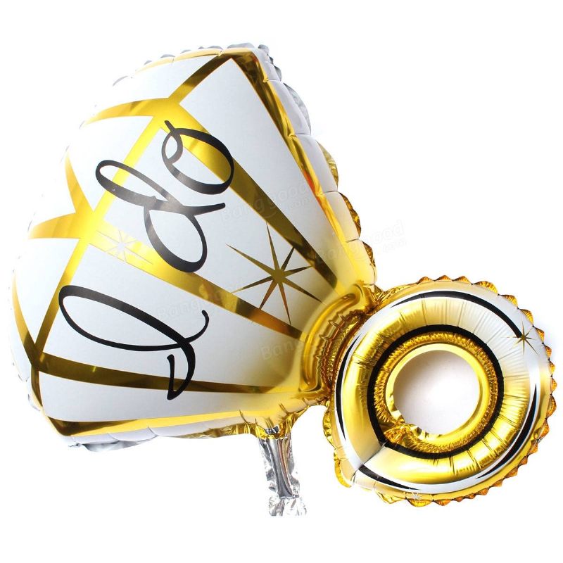 Veliki Dijamantski Prsten Balon Od Aluminijske Folije I Do Baloni Prijedlog Valentinovo Dekoracija Vjenčanja