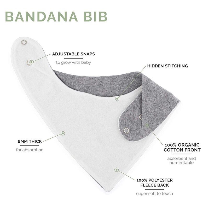 Baby Bandana Bibs Pakiranje Od 8 Pamuk & Super Soft