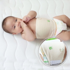 Baby Bellyband Stripe Cotton Button Protector Meki Štitnik Za Pupak
