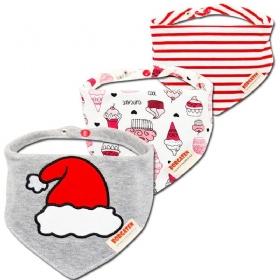 Muslin Baby Bandana 3pcs Set Bibs Višenamjenski Šal Super Mekan