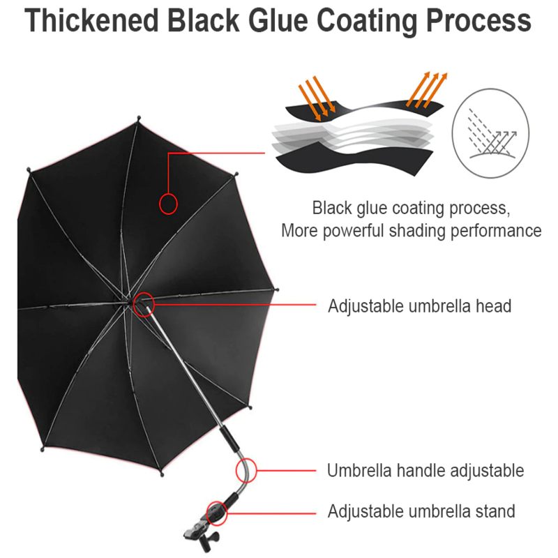 Univerzalni Kišobran Za Kolica Za Zaštitu Od Sunca I Kiše Uv 50+