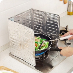 Aluminijska Folija Uljni Blok Uljna Barijera Toplinska Izolacija Štednjaka Za Kuhanje Pregrada Protiv Prskanja Ulja 3 Veličine