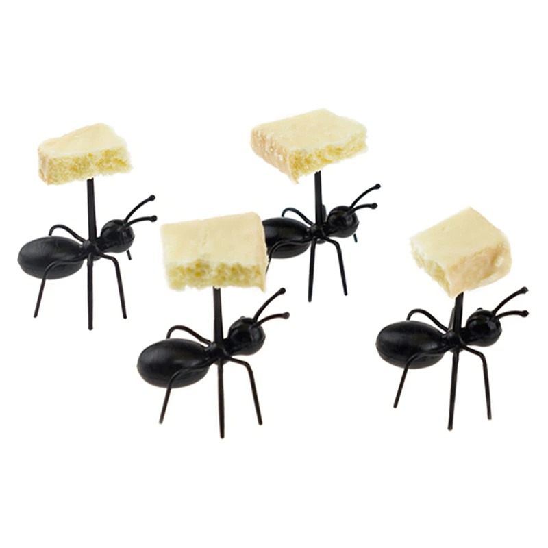 Ants Food Fruit Picks Dekoracija Ant Shape Forks 12 Kom