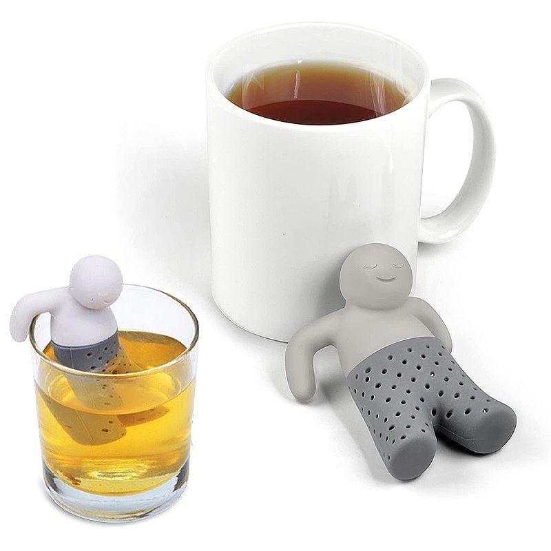 Cjedilo Za Čaj Silikonski Slatki Čajnik Mr Little Man Tea Infuser Filter