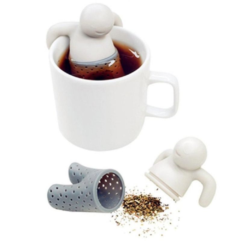 Cjedilo Za Čaj Silikonski Slatki Čajnik Mr Little Man Tea Infuser Filter