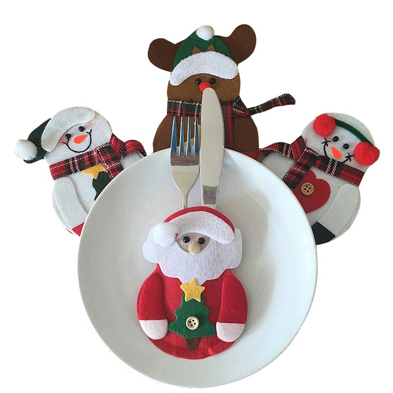 Set Torbica Za Srebrni Pribor Za Jelo Merry Christmas Party Decoration 8 Komada