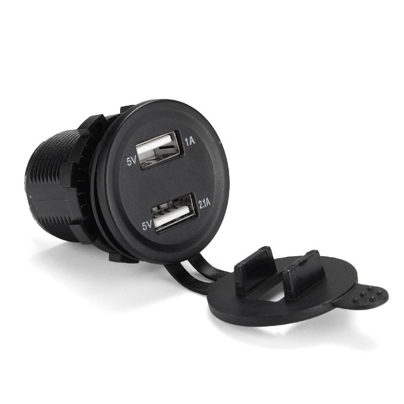 12v-24v 3.1a Dual Usb Utičnica Za Punjač Adapter Napona Voltmetar Za Motocikl Automobil Brod