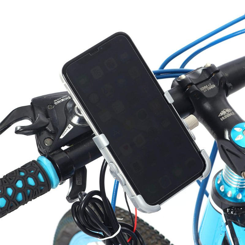 12v 2a Držač Telefona Usb Punjenje Aluminijska Legura Upravljač Motocikla/ Nosač Za Retrovizore