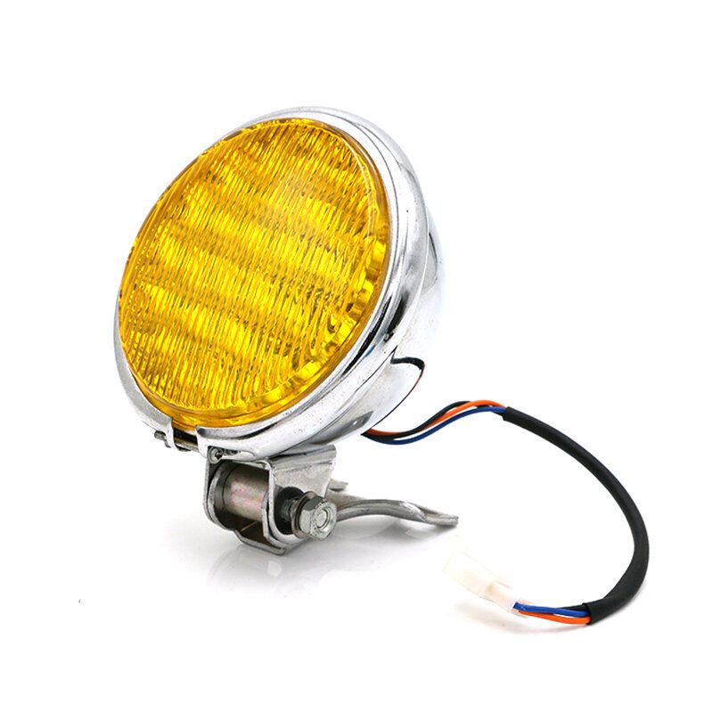 12v 55w Motocikl Led Prednje Svjetlo Univerzalno Dugo I Kratko Jantarna Motociklistička Retro Prednja Svjetla Okrugla Vintage Reflektora